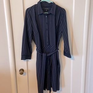 EUC Banana republic pinstripe shirt dress with a line hem